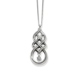 Brighton Interlock Cascade Silver Pendant Necklace-NWT